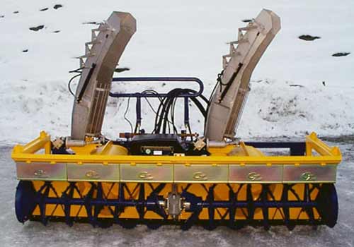 Lateral snow blower