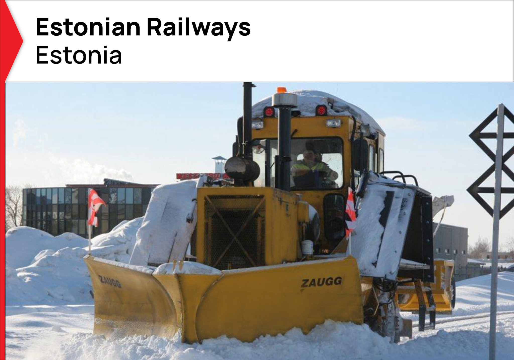 Lame à neige, voies de chemin de fer
